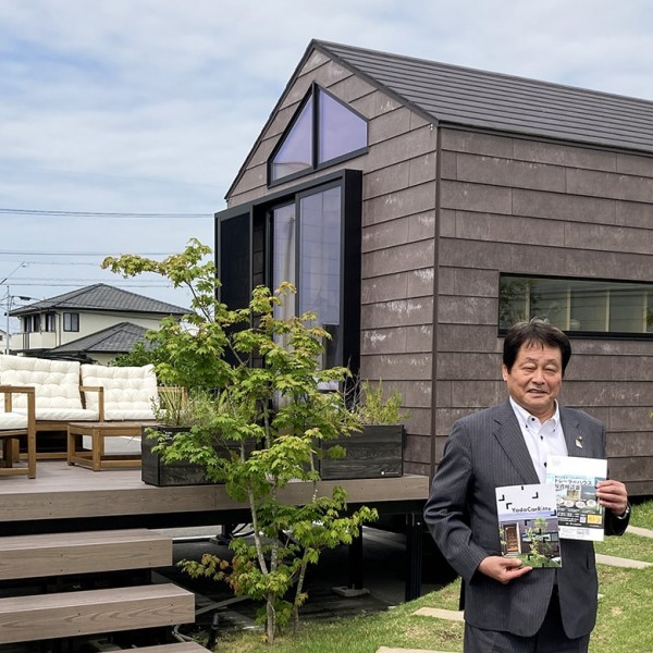 江南市長が視察に来訪～弊社施工トレーラーハウスがふるさと納税返礼品に選定！～