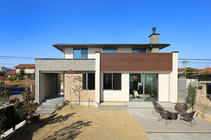 水平ラインが美しい、落ち着きのある住まい（千代見モデルハウス）