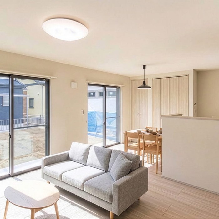 やわらかな曲線が彩る、回遊動線のある住まい